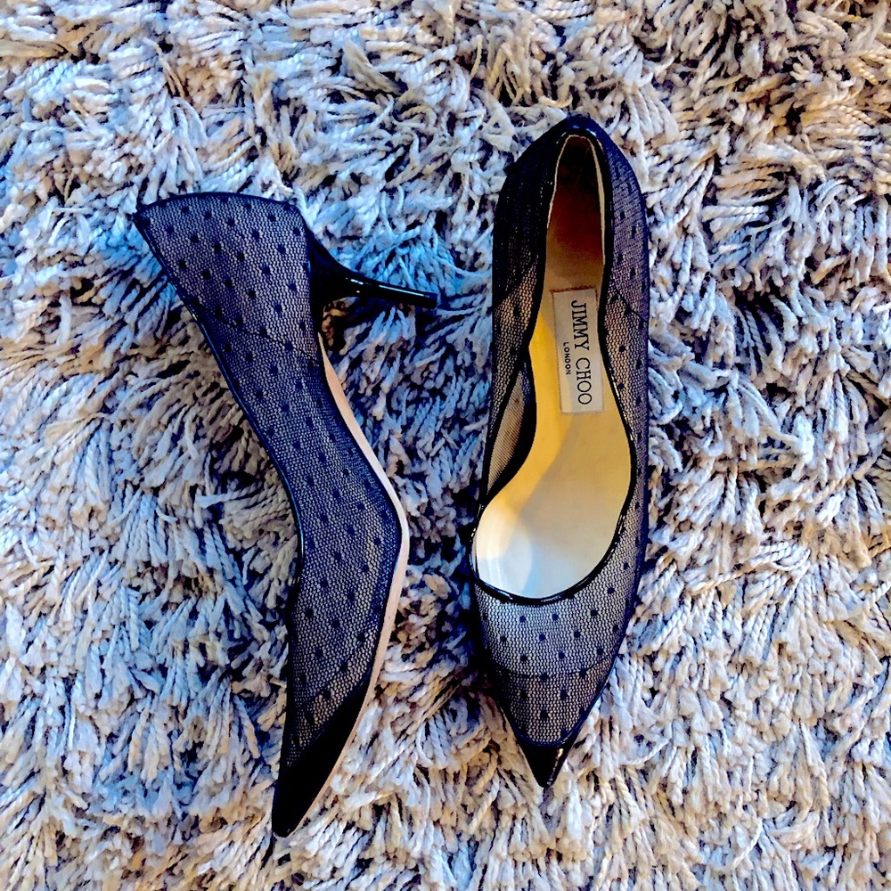 Jimmy Choo Dotted Sheer Pump